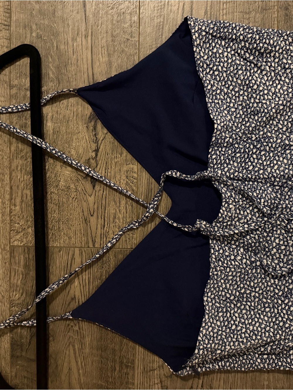 GAP Blue Printed Spaghetti-Strap Jumpsuit - Picture 3 of 3